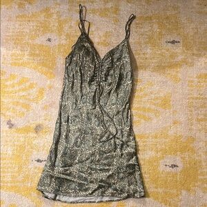 Paisley Green Patterned Dress